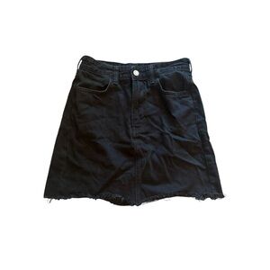 H&M Black Denim Skirt Size 2 (Small)